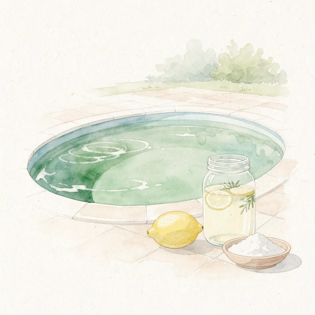 eau de piscine verte remede de grand mère