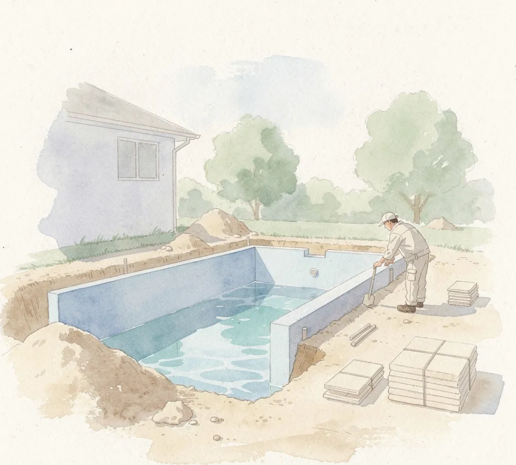 installation d une piscine