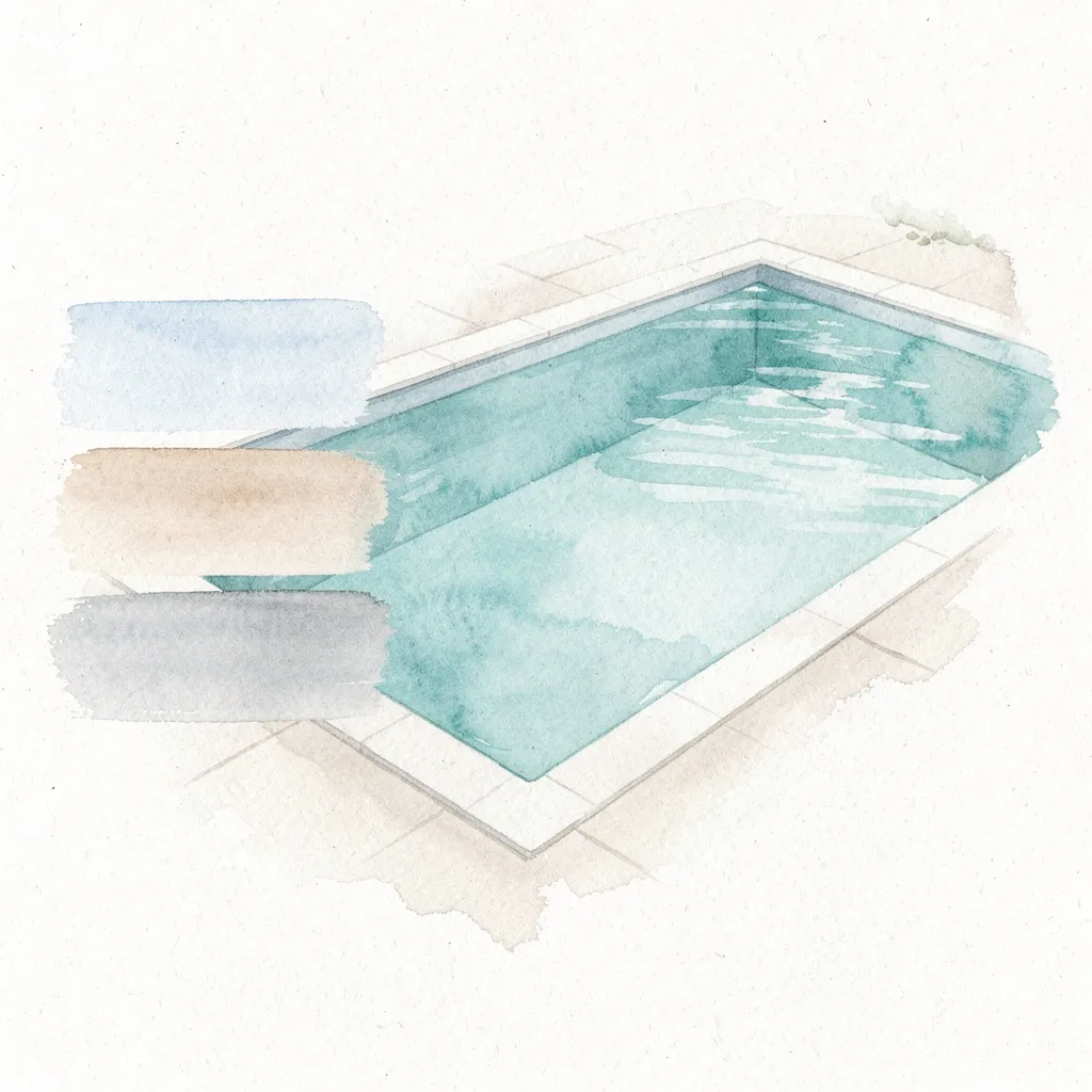 liner piscine couleur