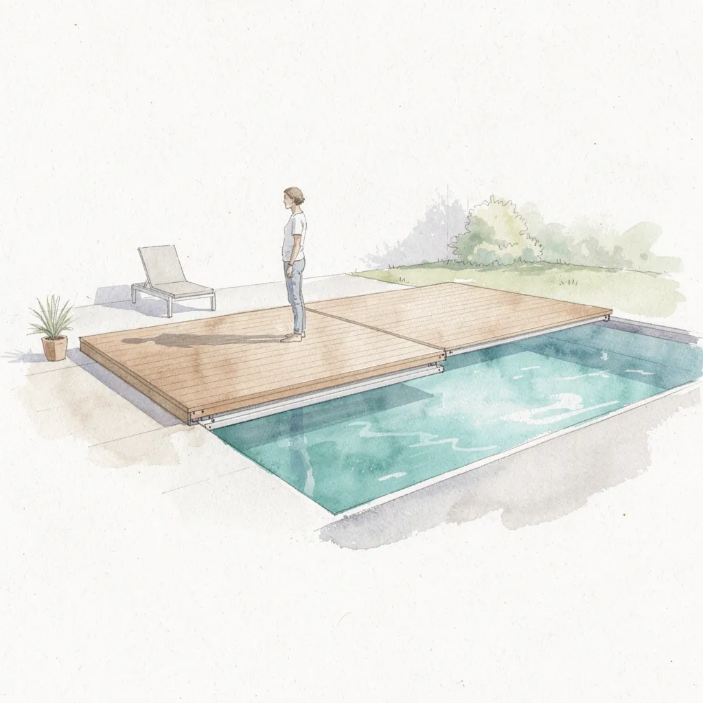la terrasse mobile : quand c'est la terrasse qui s'adapte à la piscine !
