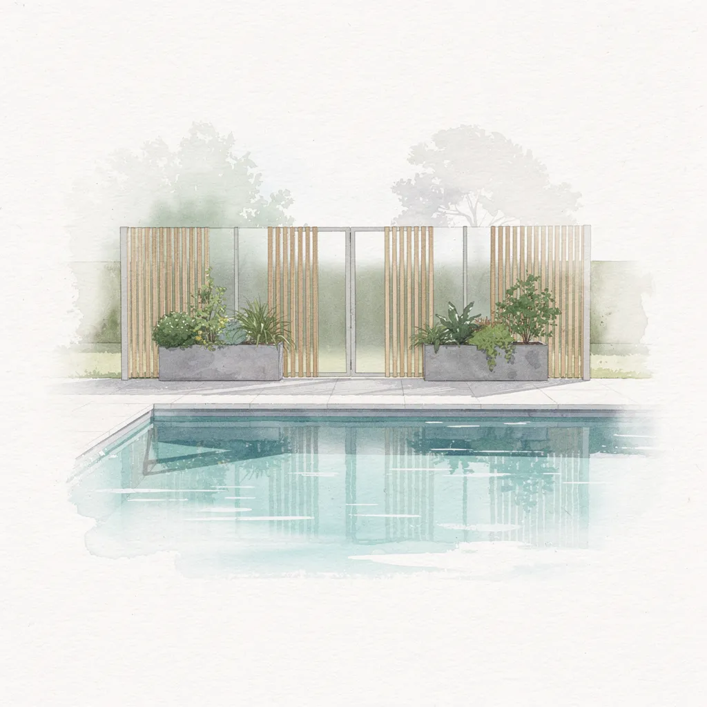 Au-delà du grillage standard : 6 clôtures de piscine qui changent tout