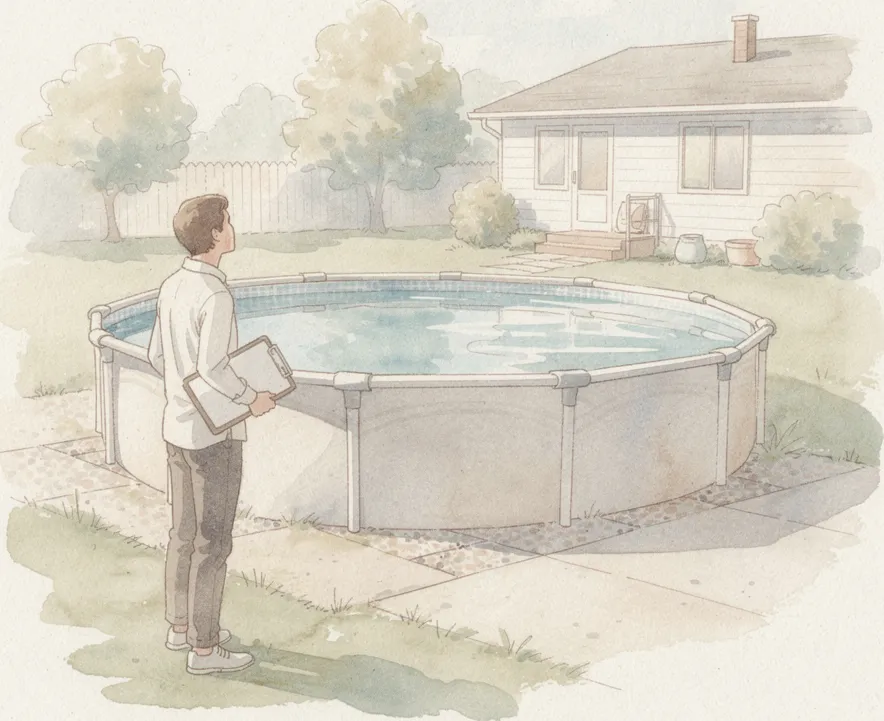 piscine hors sol imposable