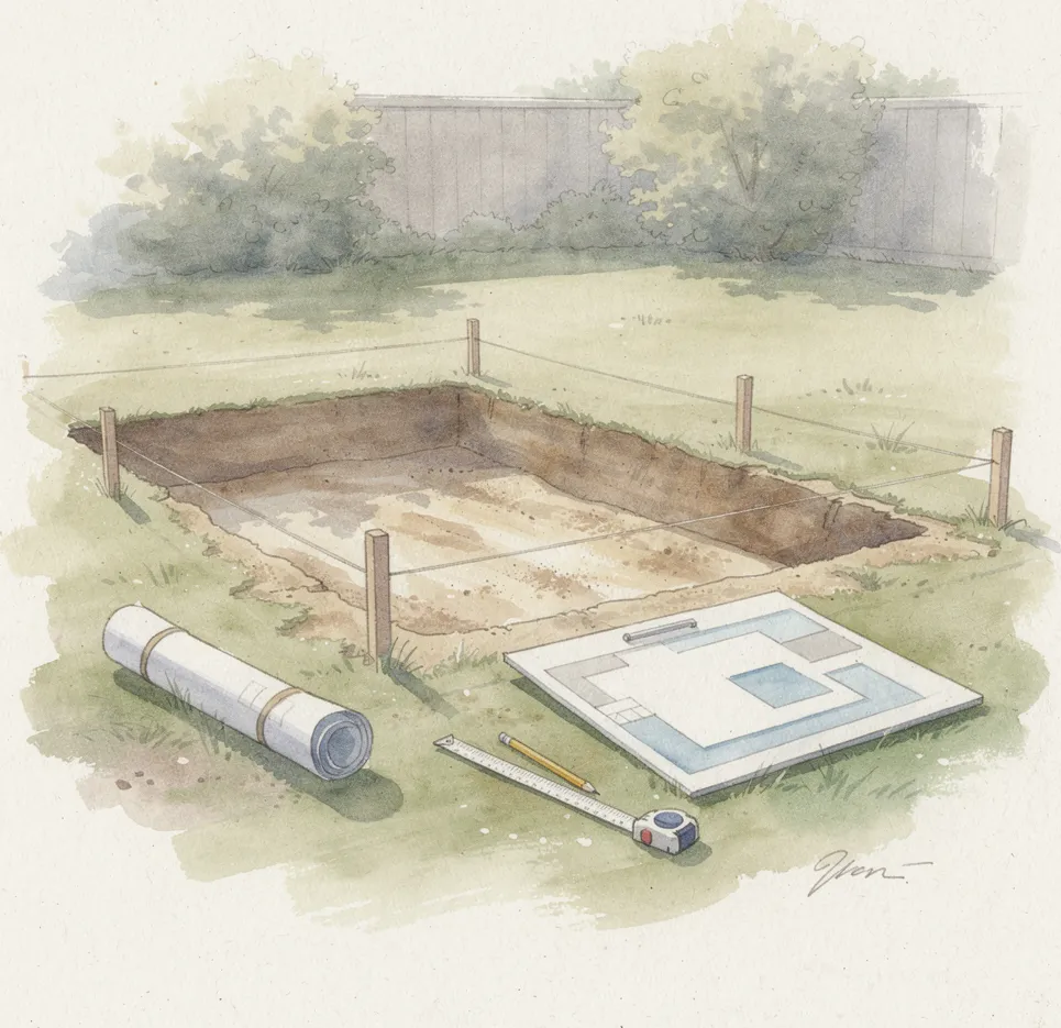 piscine plan