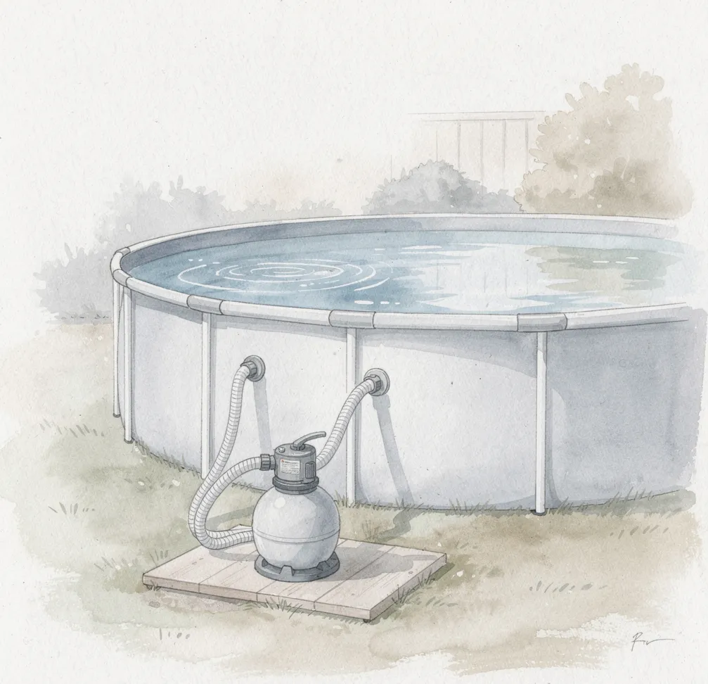 branchement tuyaux piscine hors sol