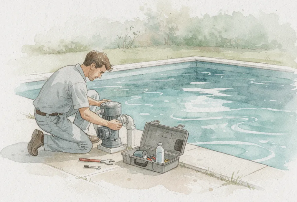 Choisir un dépanneur piscine sans se tromper : 6 critères + tarifs 2026