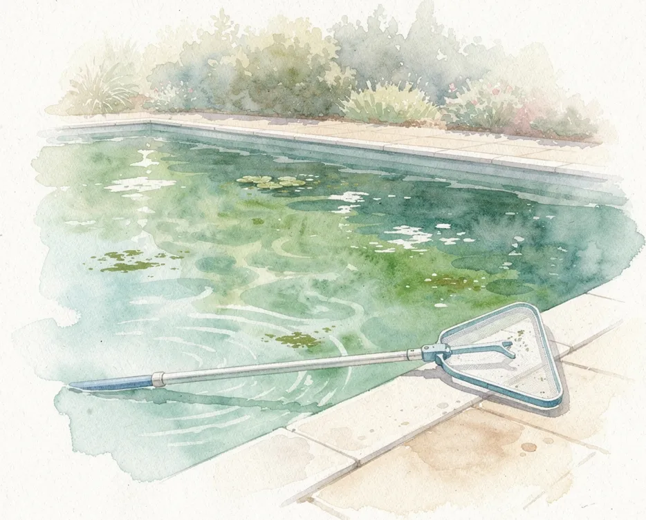 recuperer eau piscine verte