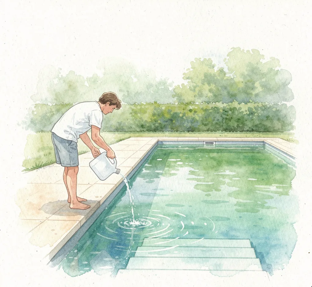 comment faire revenir une piscine verte