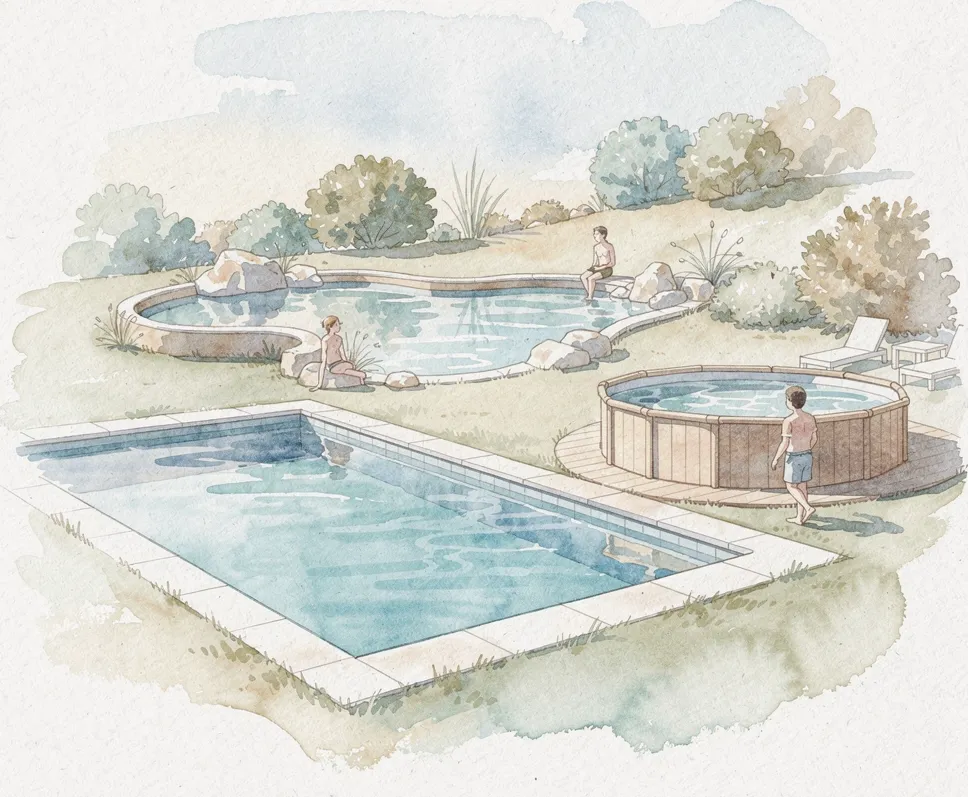 différents types piscine