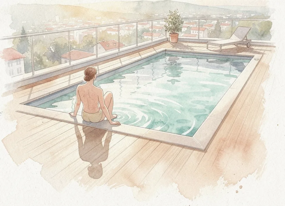 Piscine sur terrasse en hauteur : charges à calculer et types adaptés