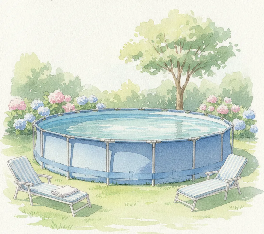 Piscine tubulaire : armature métal, liner PVC et installation en 2h